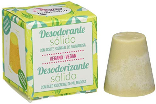 Lamazuna Desodorante Sólido Con Aceite Esencial De Palmarosa, 30 Gramo