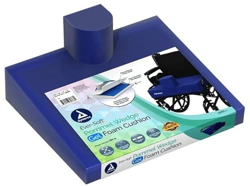 Dynarex 10680 Ever-Soft Pommel Wedge Gel-Foam Cushion, 18 Length, 16 Width, 2 Height