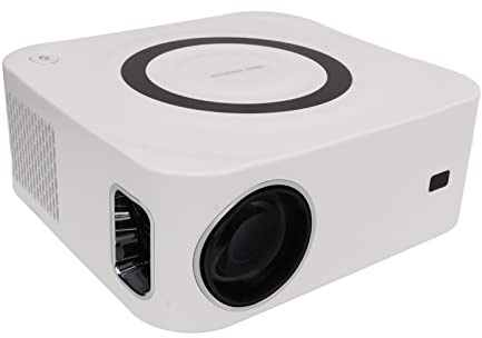 Accueil Projecteur WiFi 2.4G 5G, Projecteur Correction de la Distorsion Trapézoïdale à Télécommande pour Les Jeux (Prise UE)