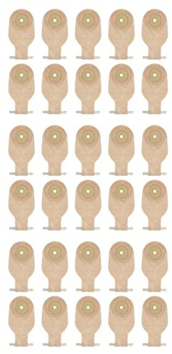 KLKNE Lot de 30 sacs de stomie drainables pour colostomie, iléostomie, soins de stomie, 20–60 mm, valve de vidange économique, sacs de colostomie