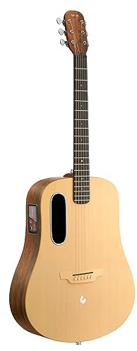 LAVA ME 4 Spruce Elektroakustikgitarre mit FreeBoost 2.0-System, intelligente Gitarre mit Air Flow Bag, Datenkabel, Halsstabschlüssel, unterstützt 2,4 GHz WLAN/5G Bluetooth (41 Zoll)