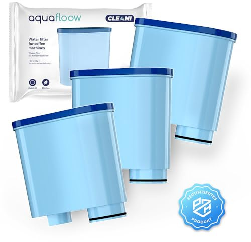 Aquafloow 3x Wasserfilter CLEANI für Saeco und Philips Kaffeevollautomaten | Kompatibel mit Philips AquaClean CA6903