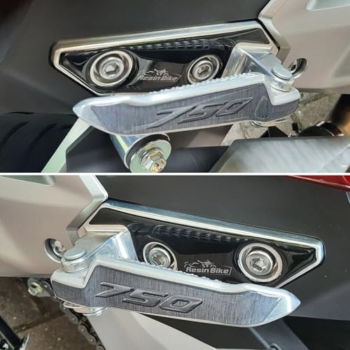 Resin Bike Motorcycle 3D Stickers Compatible with Honda Forza 750 2021-2025. Bike Protection Heel Pad from Bumps and Scratches. Pair of Stickers 3D Resin Gadget Moto