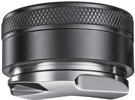 Cilio Leveler BARISTA, 58 mm, höhenverstellbarer Kaffee-Verteiler | eloxiertes Aluminium, rostfreier Edelstahl, für 1er- und 2er-Siebe, gleichmäßige Kaffeebett-Verteilung