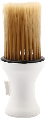 Brosse de Nettoyage pour Le Visage et Le Cou de Barbier, Plumeau Doux pour Le Cou, Le Stockage de la Poudre de Coiffure, Brosse de Nettoyage de la Poussière, Brosse de Nettoyage (Blanc)