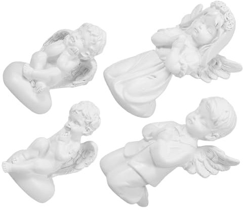 CAXUSD 4pièces Mini Statues Décoratives Figurines De Cupidon avec pour Bureau Et Maison Ornements Élégants Décoration De Salon Et Chambre