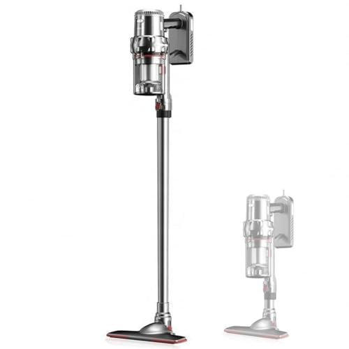 XGHDPBM Aspirateur Balai sans Fil, aspirateur Vertical sans Sac 2000 W, récipient à poussière de 1,1 L, Hauteur réglable, 5 filtres for Rideaux, canapé, parquets, Tapis, Poils d'animaux, Voiture