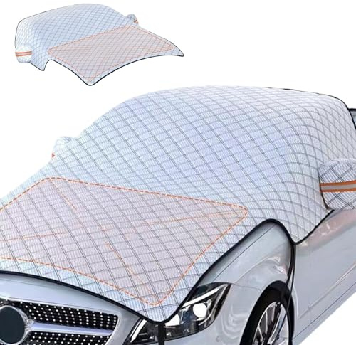 Parabrisas grueso para coche, ultragrueso, cubierta de nieve, protección solar, anticongelante y anticongelante, para coche, SUV, furgoneta, u