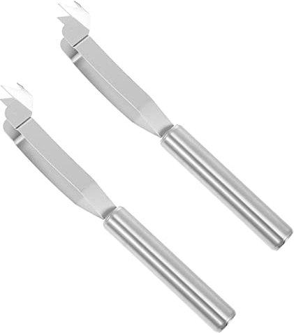 PRETYZOOM Aggiorna Il Tuo Set di Utensili da Cucina con 2 Pezzi di Sbucciatore per Ananas A Forma di V in Acciaio Inossidabile per La Rimozione del Torsolo della Frutta