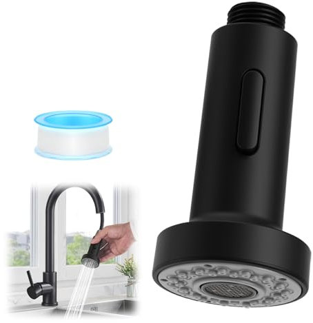 APOMOONS Robinet Cuisine Douchette, Embout Robinet Cuisine Rabattable, Douchette Adaptable Sur Robinet Douchette pour Rétractable Mitigeur Cuisine Universel