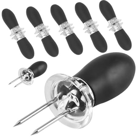 TOYANDONA 12piezas Brochetas Para Mazorcas De Maíz Soportes Para Mazorcas De Maíz Tenedores Para Brochetas Para Tenedor Para De Uso Diario Para Barbacoa y Camping