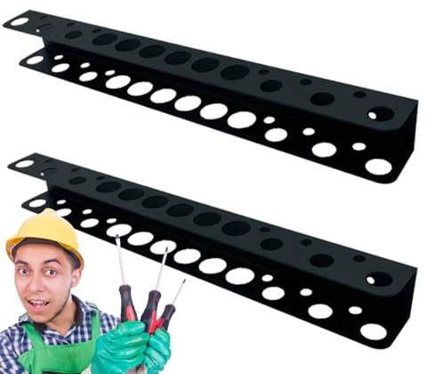 Schraubendreherhalter Wandhalterung - Schwerlast-Werkzeugständer mit 23 Schlitzen, multifunktionaler Organizer für Schraubenschlüssel, Verlängerungen, Ratschen und Zangen | Platzsparender