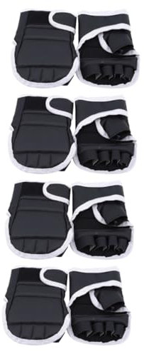 UPKOCH 4 Paare Boxhandschuhe Männer trete Weiß Stanzen Handschuhe zum Boxen sporthandschuhe Herren Kickbox-Handschuh trainingshandschuhe Herren Kraftsport Oxford-Stoff Schwarz