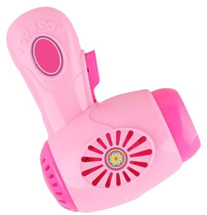 Saluaqui Elektronisch Vorgetäuschtes Haartrockner-Spielzeug für -Interaktive Batteriebetriebene Puppenhaartrockner in Pink für Rollenspiele und Hand-Auge-Koordination
