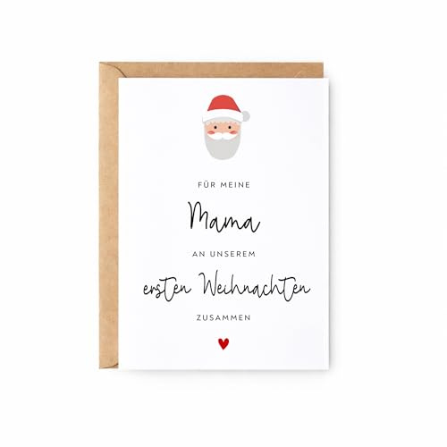 Erstes Weihnachten als Mama Karte | Erstes Weihnachten als Familie | Mama Weihnachtsgeschenk | Weihnachtskarte für frischgebackene Mama