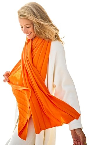 EMAAL 100% Kaschmir Schal Marrakesch, 3 Farben, Gestrickt, 170x50cm, Damen/Herren, Design aus der Schweiz, als Geschenk, Stola, elegantes Accessoire, kuschelig, nachhaltig, langlebig