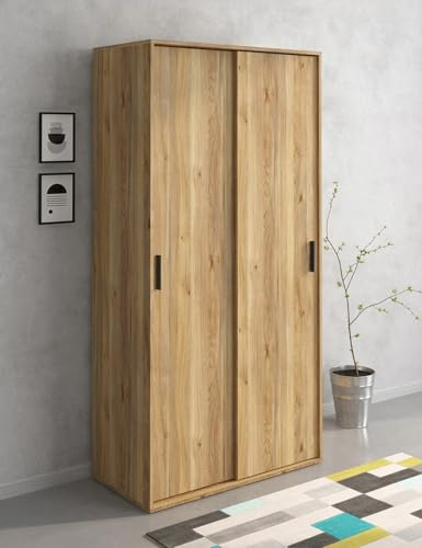 Meyvaser.com Ecommerce Company Armario ropero para Dormitorio con 2 Puertas correderas Color Mauvella 200x100x50 Cm