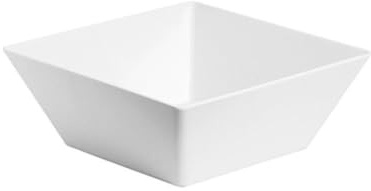 Generico Insalatiera quadrata Materiale in Melamina Dimensione CM. 30x30x11.5 qualità professionale (BIANCO)