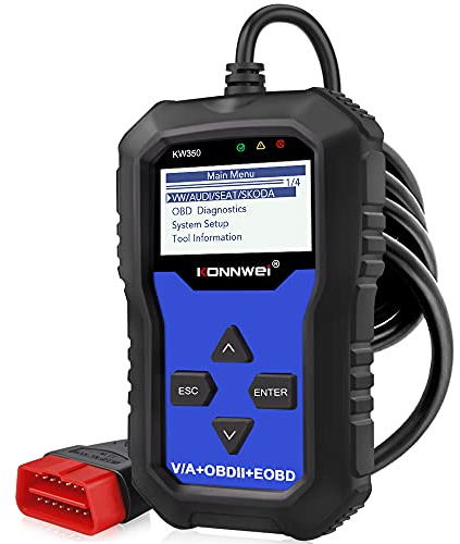 KONNWEI KW350 OBD2 Diagnosegerät Motor-Kontrollleuchte ABS SRS TPMS ESP SAS