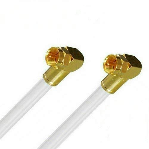 Sat Kabel Fritz!Box Cable Vodafone Kabel Kabelanschluss Anschlusskabel Satkabel Koaxkabel TV Kabel Satanschlusskabel Fernsehkabel Full HD 4K 8K UHD 7mm 135dB (5 Meter, Gold Winkel-Winkel)
