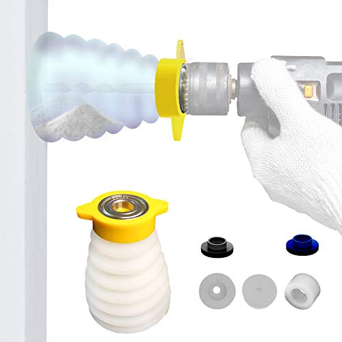 Raccogli Polvere Trapano, Copertura Antipolvere Universale Scalabile in Gomma Aspirapolvere per Trapano a Mano e a Percussione, al Litio