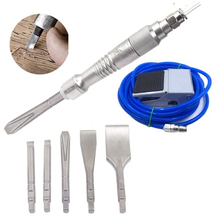 Micro Air Flux Chipper Dental Tools Pneumatic Scraper Scaling Gas Shovel Chisel Pencil Medical Gypsum Breaker Cast Stomatology Engrave Scaler Pry Oysters Shell Carved Wood With Foot Switch
