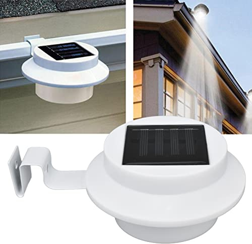 mumisuto Gouttière de toit, Lampes Solaires de Gouttiere, Extérieure Solaire Gouttière Lumières, Auto Marche/Arrêt Éclairage Solaire de Clôture, pour Jardin Clôture Eave Mur Patio Garage Trottoir