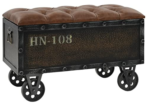 vidaXL Storage Bench Brown