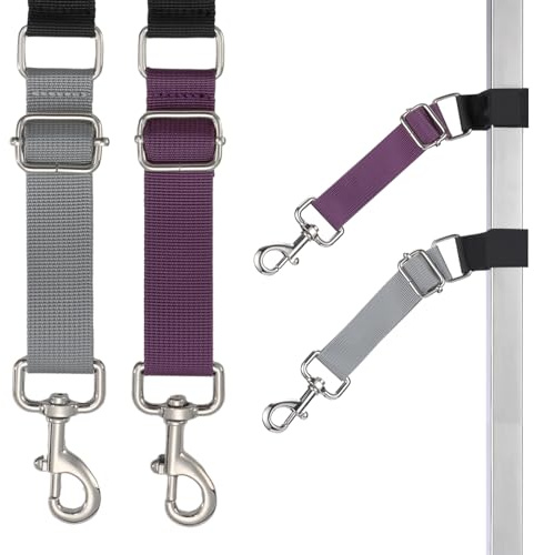 FURSDOLY Hundepflege-Arm-Zubehör – Hundeschlaufen, Fellpflegearm, sichere und stabile Fellpflege-Armverlängerung, Hundepflege-Arm-Verlängerungsgurte, 2 Stück (Muster-2)