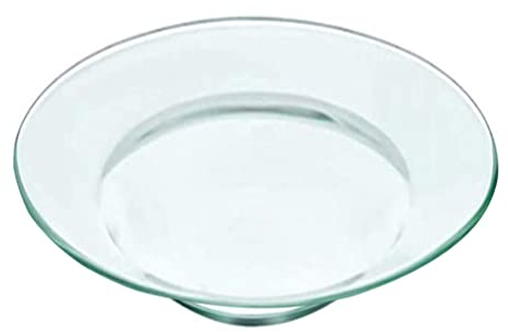 SHERCHPRY Tampon Soucoupe en Verre Élégante Doublure Chauffe-Cire en Silicone Bol Chauffant à Lhuile Plat Diffuseur D'huiles Essentielles Coupelle Bougie Remplacer Un Verre Cire De Bougie