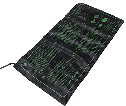 LEYT Tapis Chauffant pour Semis, Contrôleur de Thermostat 20 X 10 Pouces Coussin Chauffant pour Semis IP67 étanche pour Le Démarrage des Semences (Prise UE 220 à 240V)