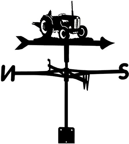 Girouette en métal exquise, Ornement en métal, Tracteur en Acier Inoxydable, girouette, Piquet de Jardin, Outil de Mesure, indicateur de Direction du Vent, Montage sur Toit de Cour, utilisat