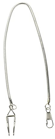 ifundom Uhrenkette Mit Clip 2 Stück Dekorieren Anhänger Uhr Halskette Weste Ketten Kette Punk Halskette Schlüsselanhänger Für Männer Liefert Kragen Kleidung Splitter T-bar Taschenuhr Kette
