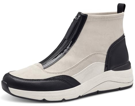 Jana Damen Sneaker hoch mit Reißverschluss Vegan