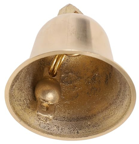 Yardenfun Campanelle Artigianali Per Feste in Ottone Vintage Mini Campane Decorative Retrò Per Ornamenti Natalizi e Decorazioni Per Abete Natalizio