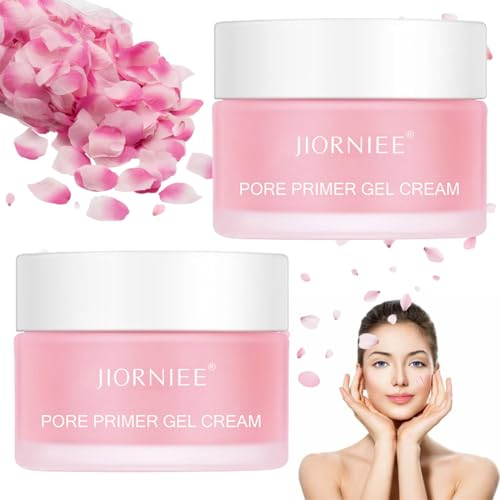 Pore Primer Gel Cream, 2 Stück Porenfüllende Gel Creme |Grundierung für das Gesicht | Make-Up Basis Concealer Cream | Invisible Pore Face Primer, Poren Verkleinern, für alle Hauttöne Geeignet