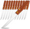 Kyraton Steak Knives Set of 12, Wood Handle Stainless Serrated Steel Steak Knife Set with Serrated Edge, Kitchen Knife with Ergonomic Handle, Dishwasher Safe, Rust-Proof