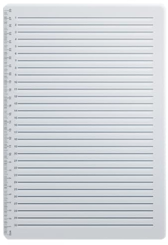 Wayfadacc Linienschablonen, Schreibvorlagen, Linienzeichnungslineal, College, liniert, Linienzeichnungsschablone, Schreibanleitung