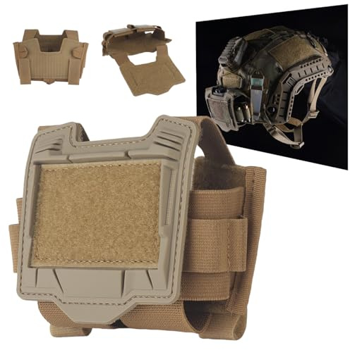 Tactical Helmet Battery & Counterweight Pouch - Multicam Removable Balance Weight Bag mit Hook & Loop, für Airsoft Paintball Helm
