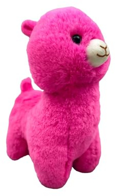 Landahl & Baumann Plüschalpaka 20cm – Kuscheltier Rosa Alpaka, Weiches Stofftier für Kinder, Geschenkidee