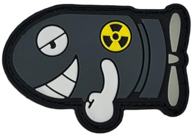 PVC Rubber 3D Hook Patch Klett Handgranate Aufnäher MilitäR Moral Taktische Patches FüR Jungen, MäDchen, Jacken, Jeans, RucksäCke