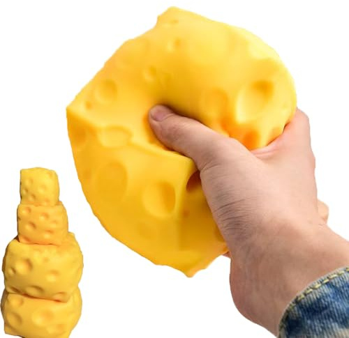 10cm Cheese Squishy, Butter Squishy, Anti Stress Spielzeug, Realistische Fidget Sensory Stimming Stress Toy füR Alle Geeignet (1pcs*10*10cm)