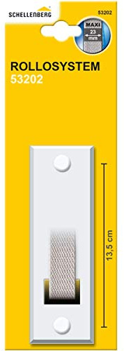 Schellenberg 53202 White Cover Plate for Roller Shutter Strap Winder Hole Spacing 135 mm Maxi System