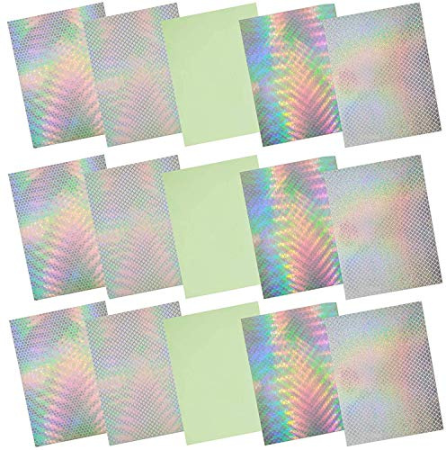 Hologram Fishing Lure Sticker Fish Scales Type Lifelike Realistic Artificial Holographic Seal Fishing Fly Tying Lures Crafts DIY (Set1-3bags)