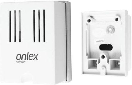 Campanello cicalino 230 V, dimensioni 60 x 40 x 40 mm, ideale per avvisi sonori in casa e uffici.