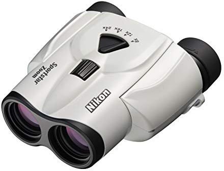Nikon Binocolo Sportstar Zoom 8-24 X 25, Dotato di una Leva Zoom, Leggero, Bianco
