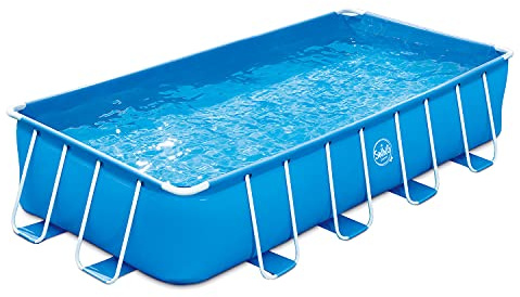 MTF Frame Rectangular Pool Wicker- 4.88 x 2.44 x 1.07m New All IN, 3EXB0568, Blau
