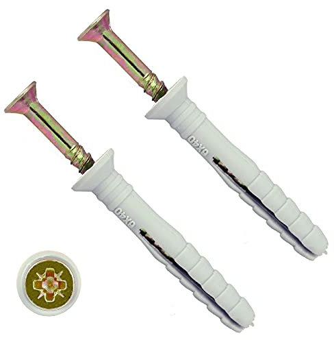 TERF® Nylon Hammer Fixing Flat Countersunk Head Zinc Yellow 6.0mm X 80mm - Pack of 25