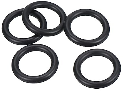 PATIKIL 25 Stück Dichtungsringe O-Ringe Gummidichtung 35mm AD 25mm ID 5mm Dicke Nitrilgummi Unterlegscheibe Dichtungssatz Gummischeiben für Auto Klimaanlage Wasserhahn Rohr Schwarz