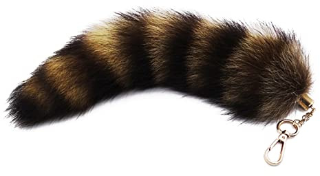 WaTudouYe Plüsch-Fuchs Schwanz Schlüsselanhänger Pelziger Waschsalon Schwanz Schlüsselanhänger Schlüsselanhänger 28cm Tier Schwanz Schlüssel-Anhänger Pompoms Schlüsselanhänger Tasche-Dekor